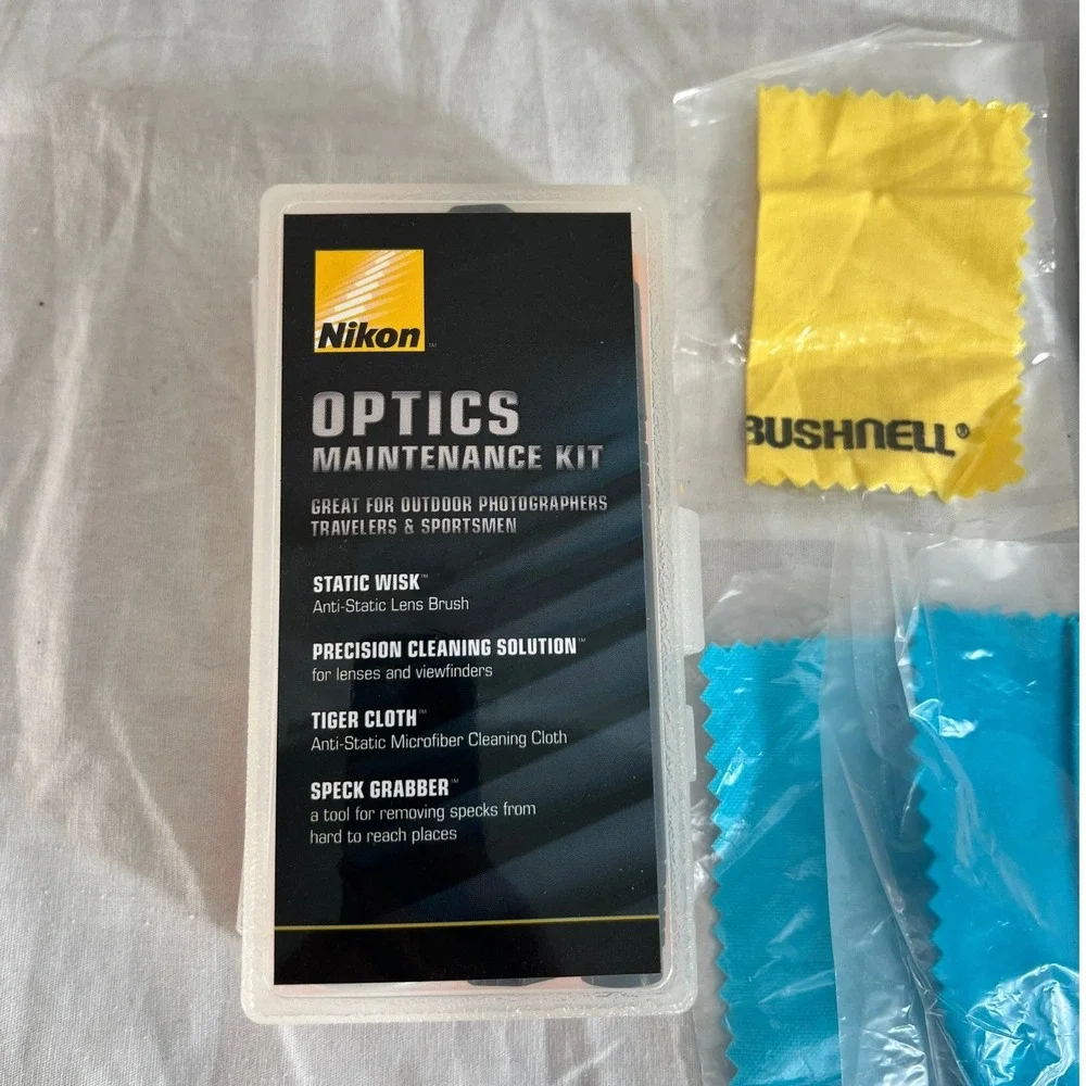 Nikon‎ Optics Cleaning Kit Bundle Lens Cloths Bushnell Vortex Guide Series